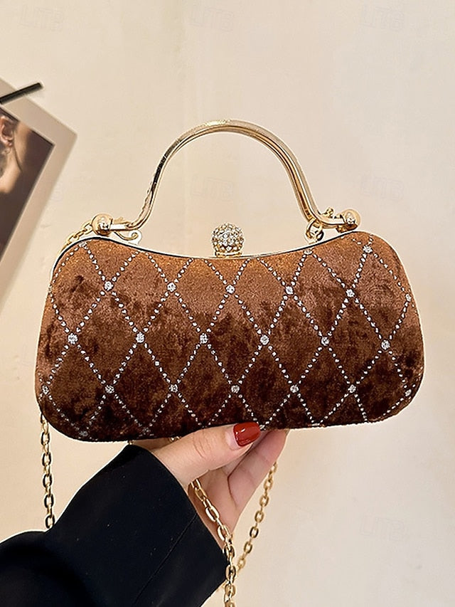 Quilted Evening Accents - with Purse Velvet Diamond Women's