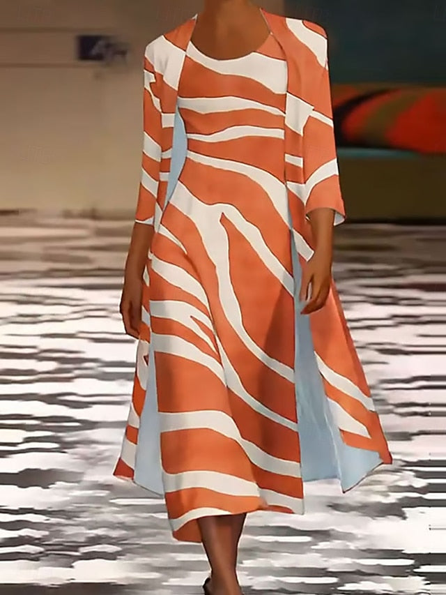 Women's Dress Set Maxi Dress Shift Dress Summer Dress