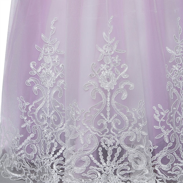 Flower Lace Girl Dress Formal Girls'