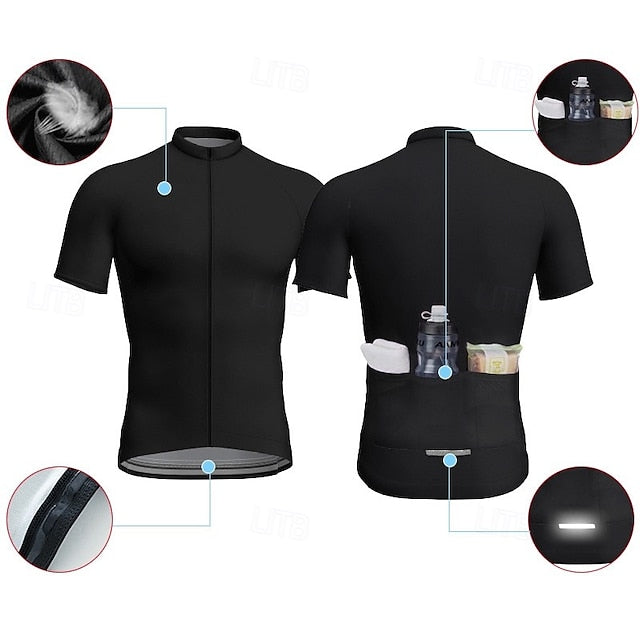 Men's Women's Cycling Jersey Graphic Geometric Letter