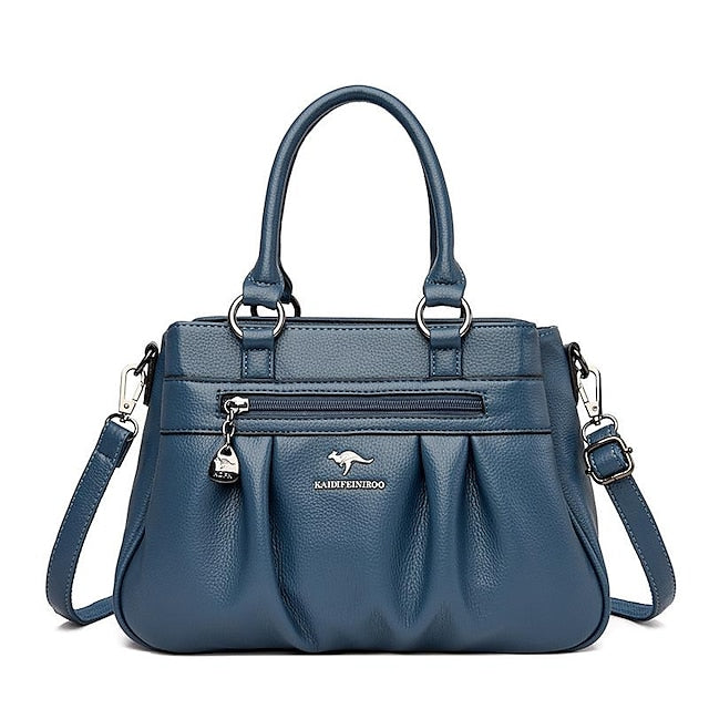 Leather PU Boston Women's Handbag Daily Holiday Zipper Bag