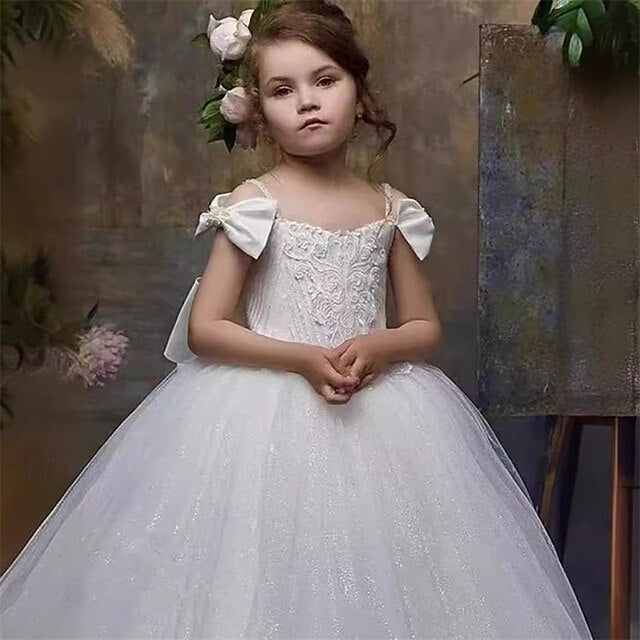 Kid's Girls' Princess Girl Flower Dress