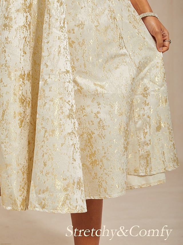 Women's Midi Dress Sheath Dress Elegant Graphic Sleeveless