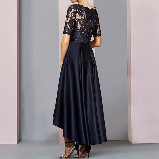 Guest Mother Dress High Low Elegant of A-Line Wedding the Bride