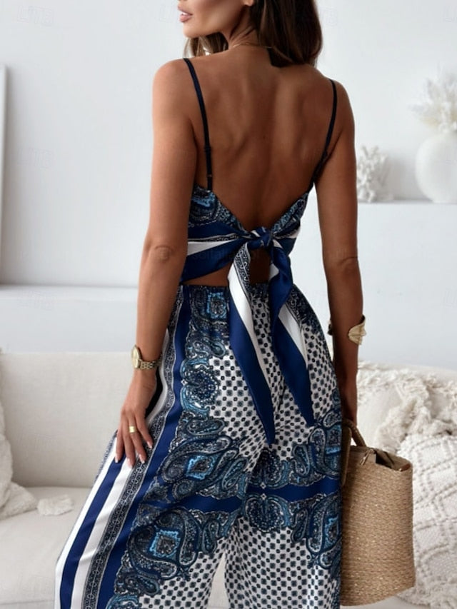 Women's Camisole Pants Sets Bolero Top Sleeveless Strap