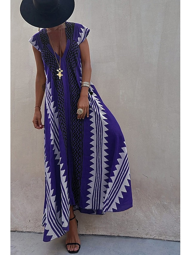 Women's Midi Dress Cocktail Dress Floral Dress Boho Dress