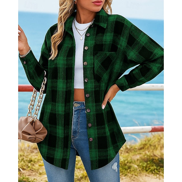 Women's Shirt Jacket Lounge Top Long Sleeve Top Athleisure