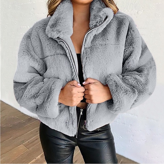 Fur Warm Coat Winter Women's Teddy Faux