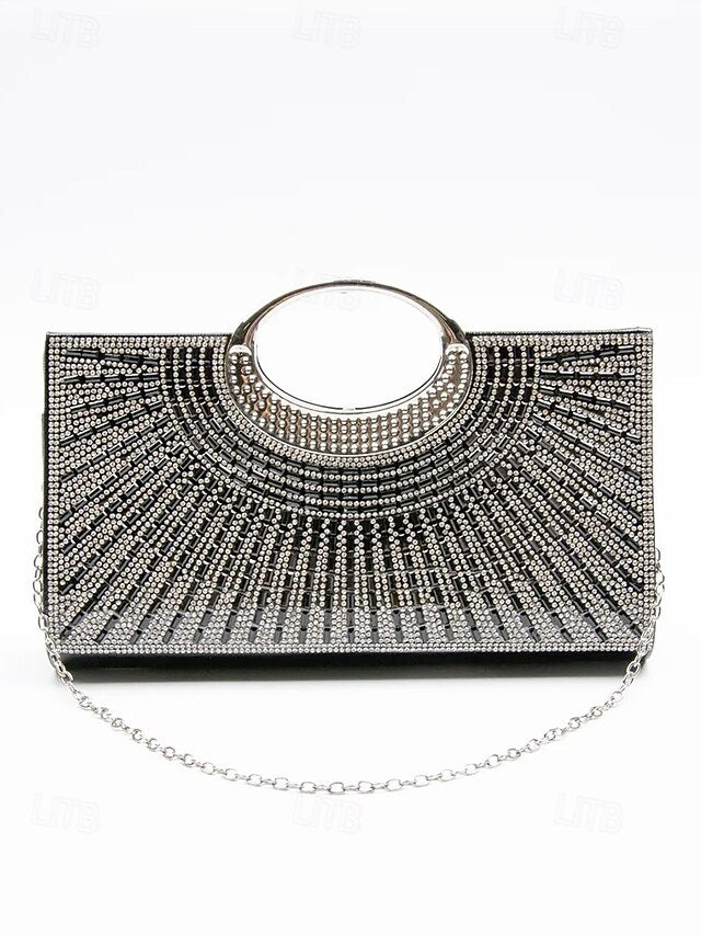 Round Handle – Evening Crystal Gold with Clutch Glamorous