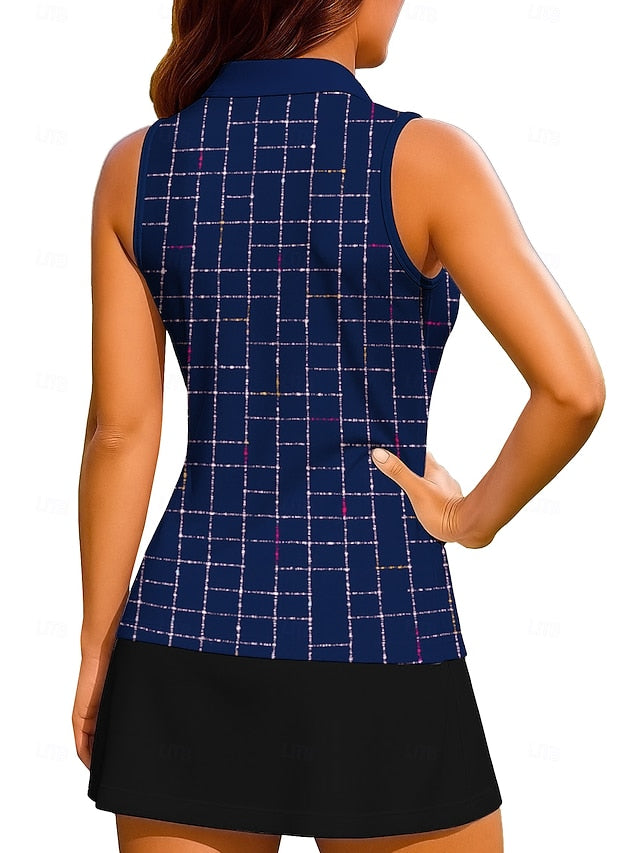 Women's Geometric Color Block Plaid Checkered Plaid / Check