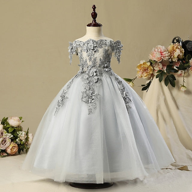 Dress Princess Girls' Flower Party Girl