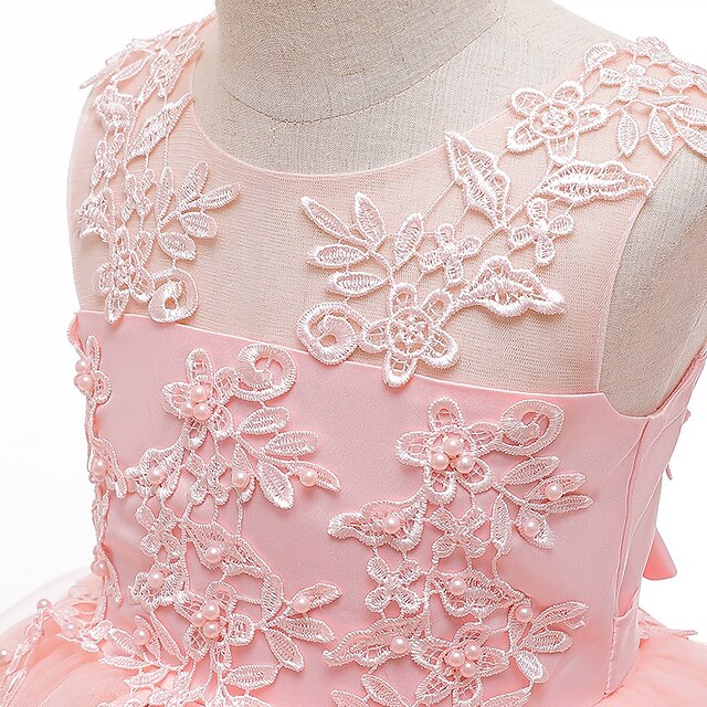 Solid Girls' Kids Party Color Sleeveless Dress