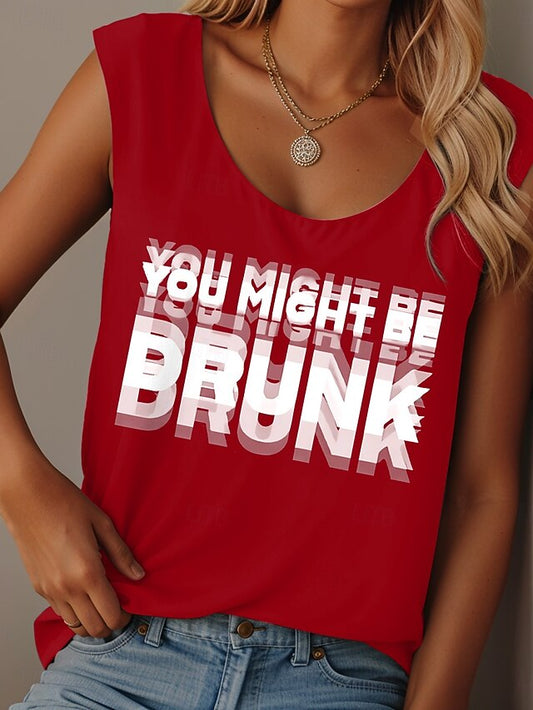 Women's Camisole Tank Top Print Graphic Letter Graffiti