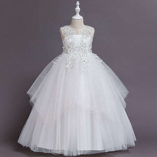 Girls' Princess Girl Flower Dress Kid's