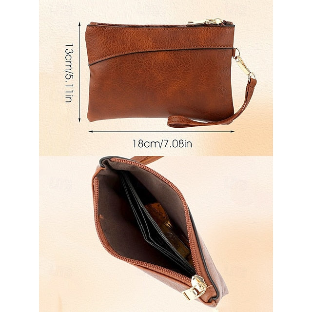 with Set Women's Hobo Wallet Faux Matching Leather Bag