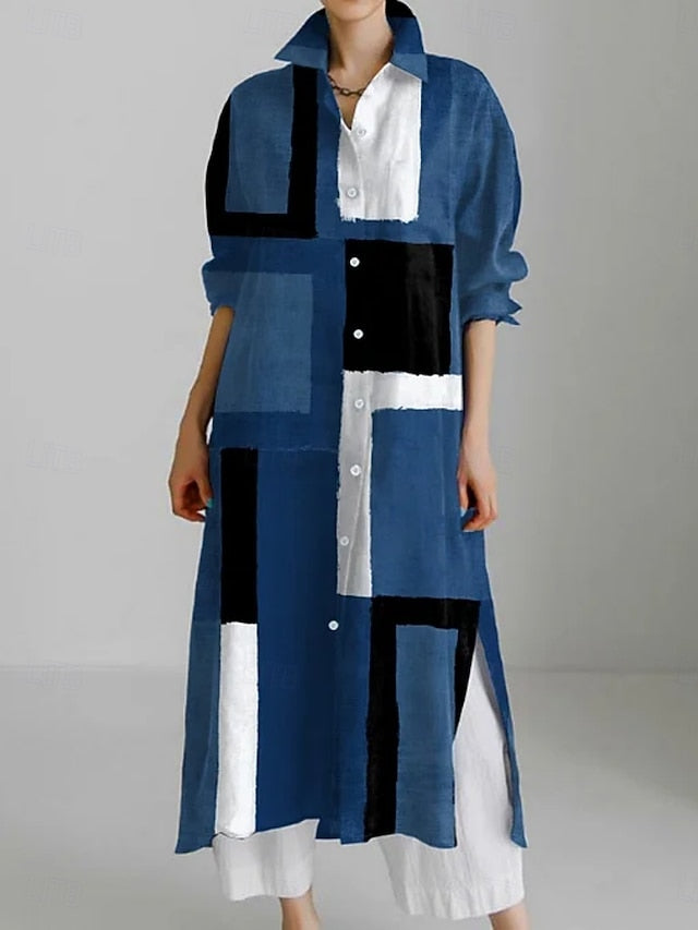 Women's Midi Dress Shirt Dress Casual Dress Fashion Modern