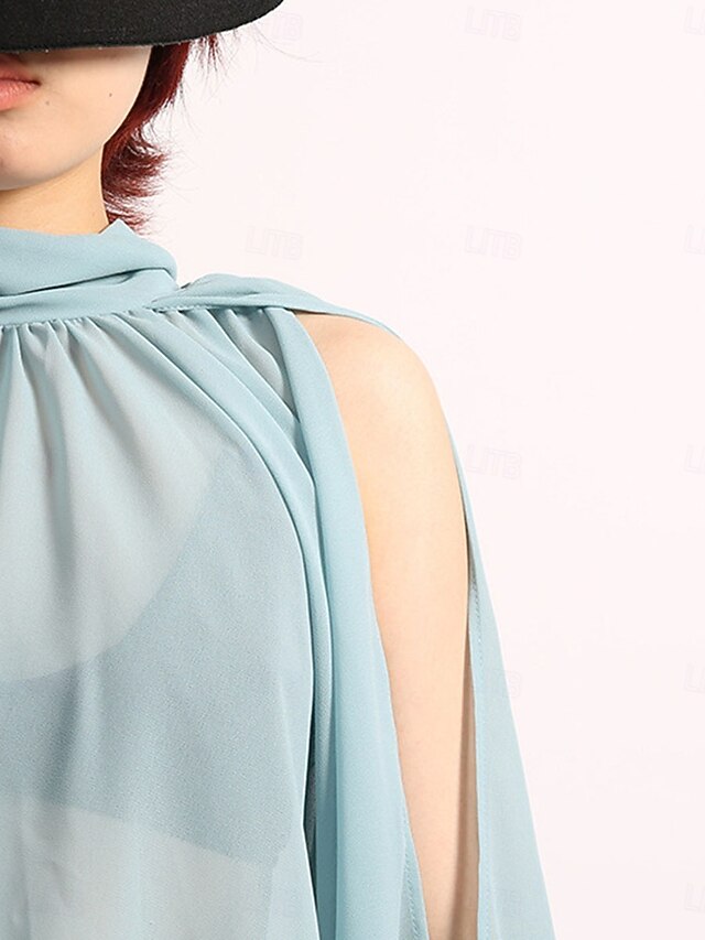 Women's Shirt Summer Tops Blouse Ruched Patchwork