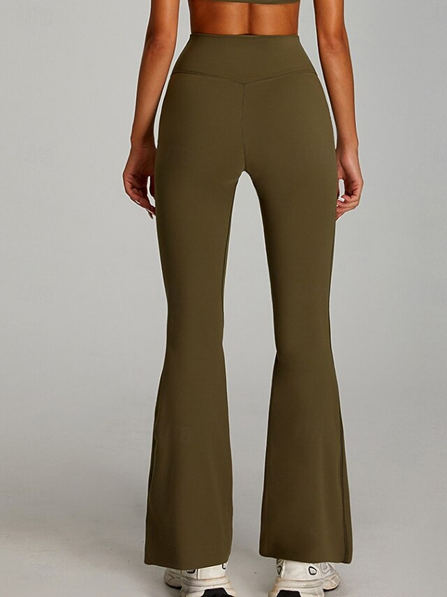 Women's Bell Bottom Chinos Streetwear Casual Athleisure