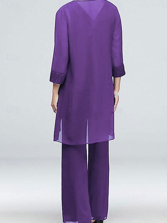 Dress Bride Crew Elegant Mother Piece 3 the Neck of Vintage