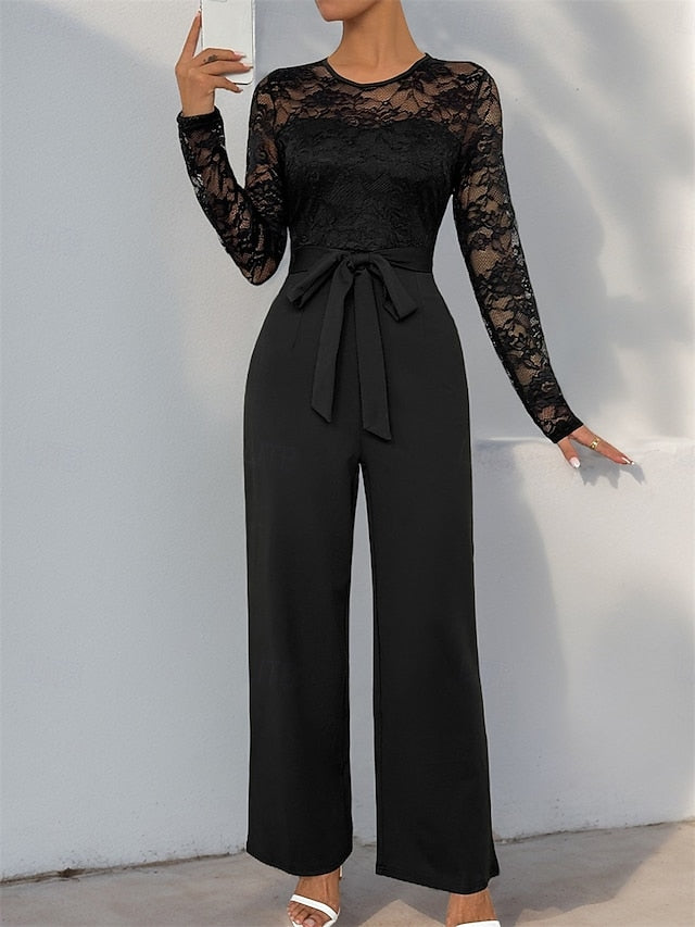 Jumpsuit / Pantsuit Mother of the Bride  Elegant Casual Jewel