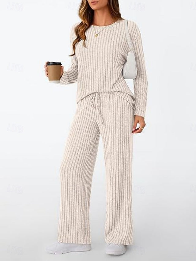 Women's Two Piece Sets Pants Sets Bolero Top Long Sleeve