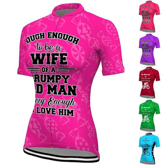 Women's Cycling Jersey Graphic Funny Short Sleeve Bike