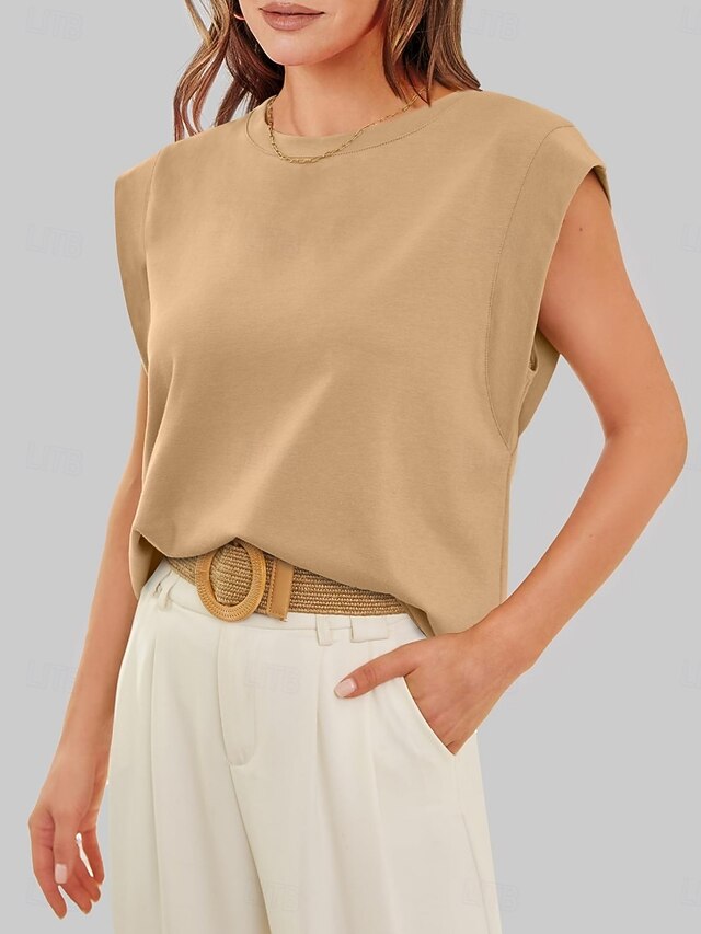 Women's Tank Top Plain Fashion Stylish Classic Sleeveless
