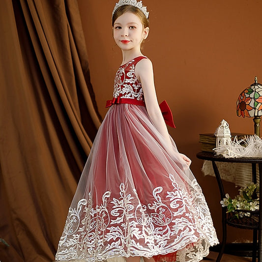 Sleeveless Kids Dress Girls' Flower Wedding Christening