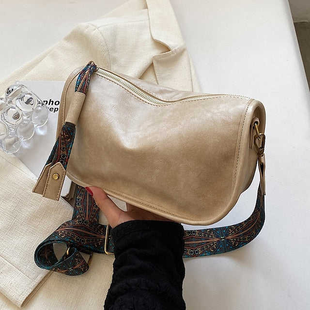 Handbag Women's Bohemian Leather Vintage – Strap PU with