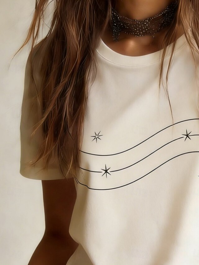 Women's T Shirt Tee Top Print Graphic Abstract Stylish