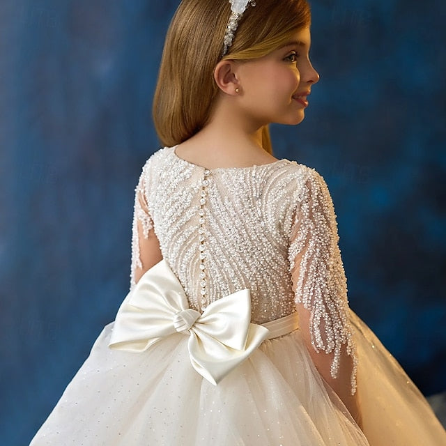 Girls' Flower Girl Party Kids Dress Communion First