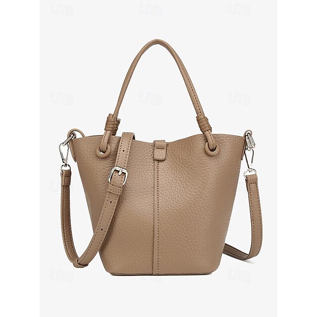 with Pouch Bucket Leather Stylish Bag – Women's Matching