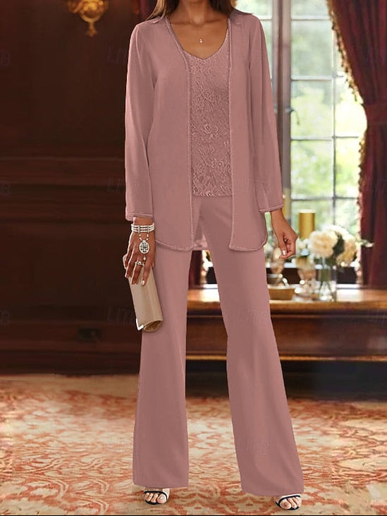 Formal Bride the Pantsuit Wedding Piece of Beach 3 Mother