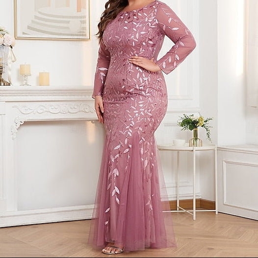 Trumpet Floor Evening Gown Mermaid Formal Sparkle Dress /