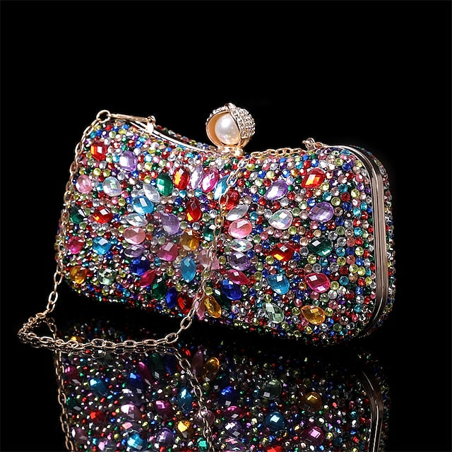 Clutch Crystal Luxury Women's – Evening Multicolor