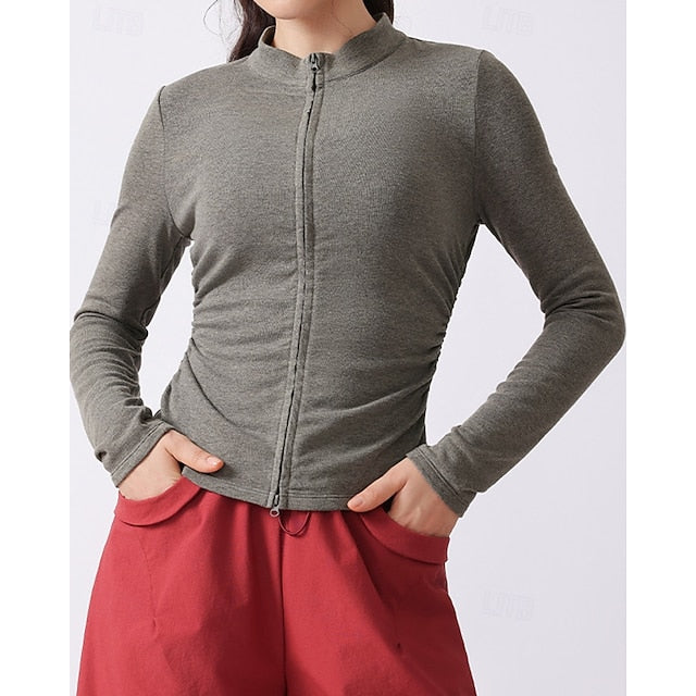 Women's Solid Colored Tennis Shirt Sport Top Stylish Golf