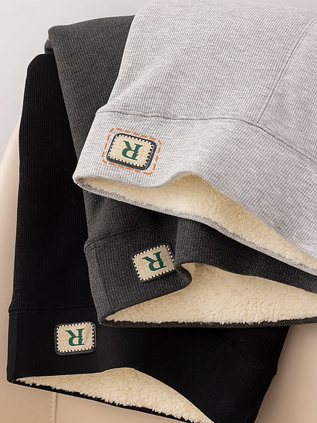 Women's Fleece Lined Leggings Fleece Pants Leggings Fashion