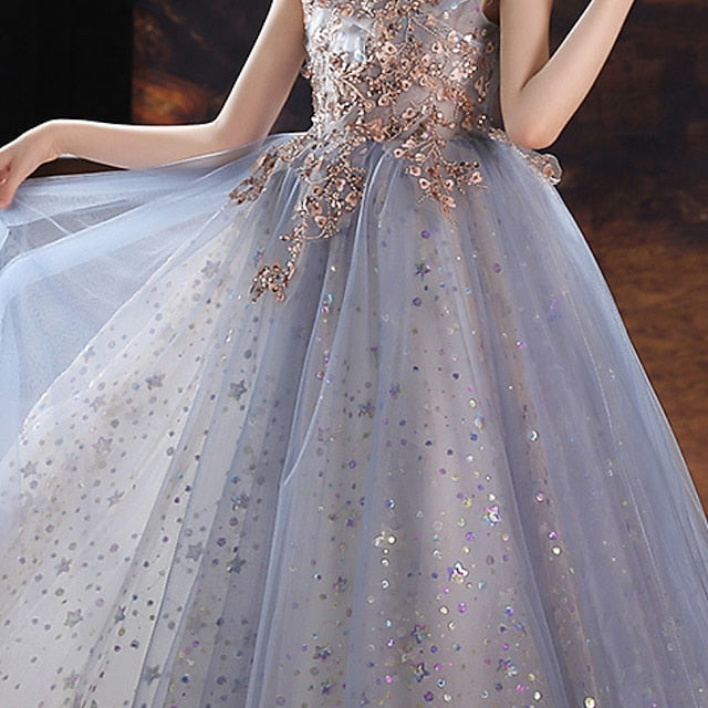 Girls' Flower Sequin Girl Dress Short Kids Party