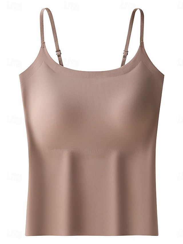 Women's Camisole Tank Top Solid Color Daily Sleeveless U