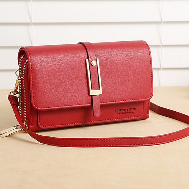 PU Bag Leather Women's Phone Mobile Wallet Crossbody