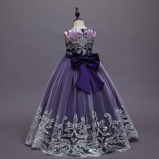 Girls' Princess Flower Dress Kid's Girl