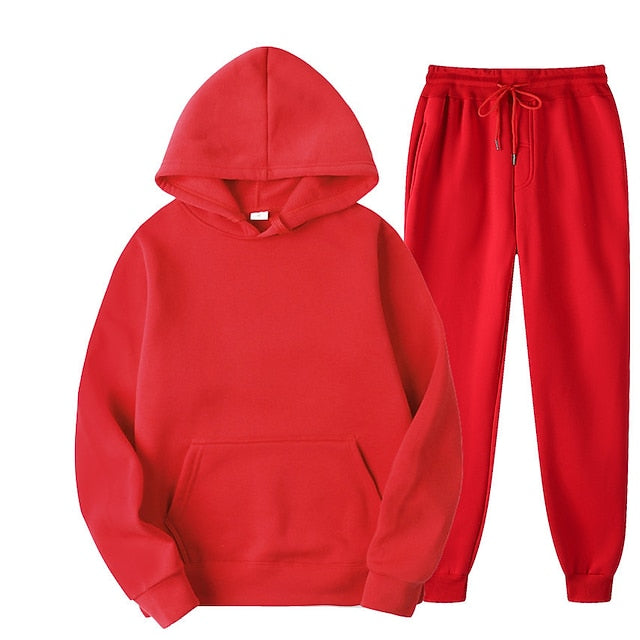Women's Hoodie Tracksuit Pants Sets Sweatpants Joggers Long