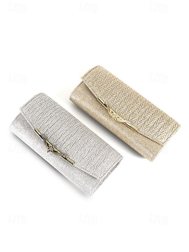 - Party Glitter Elegant Evening Gold Women's Clutch Handbag