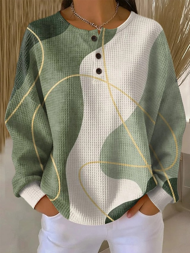 Women's Pullover Sweatshirt Geometric Fashion Streetwear