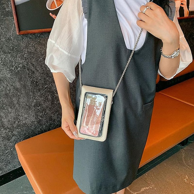 Phone Women's Crossbody PU Bag Mobile Daily Leather