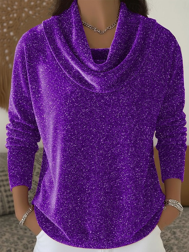 New Year Women's Velvet Sparkly Vintage Tropical Stylish