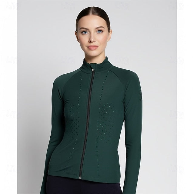 Figure Skating Fleece Jacket Women's Ice Skating Jacket Top