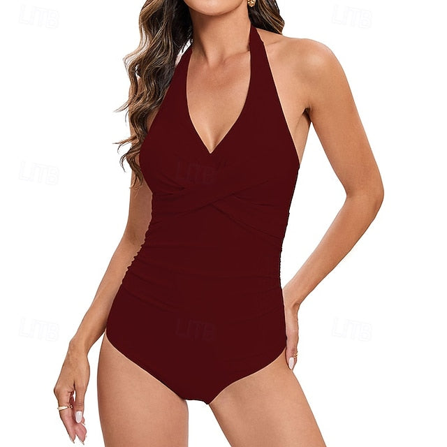 Women's Halter Bikini Top Bathing Suit Swimsuits Tropical