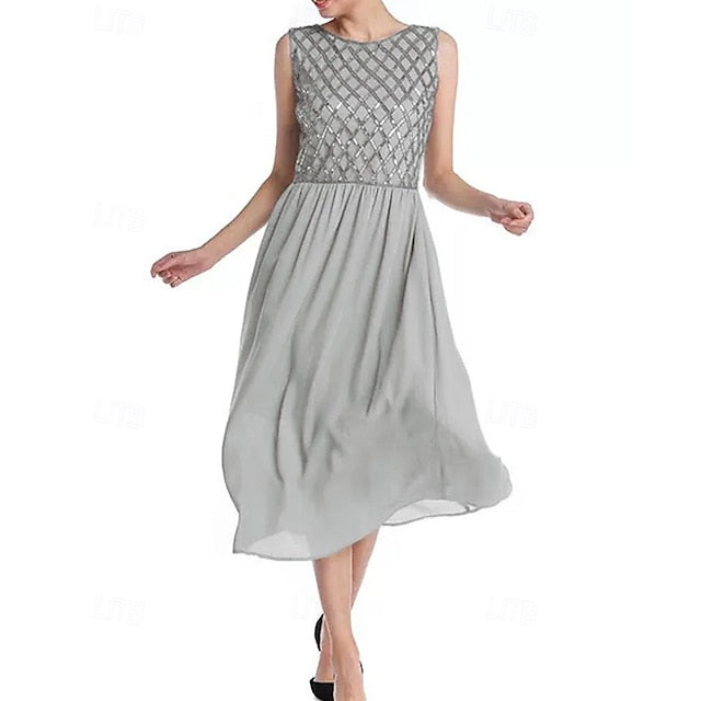 Simple Mother the of Bride Wedding A-Line Guest Dress