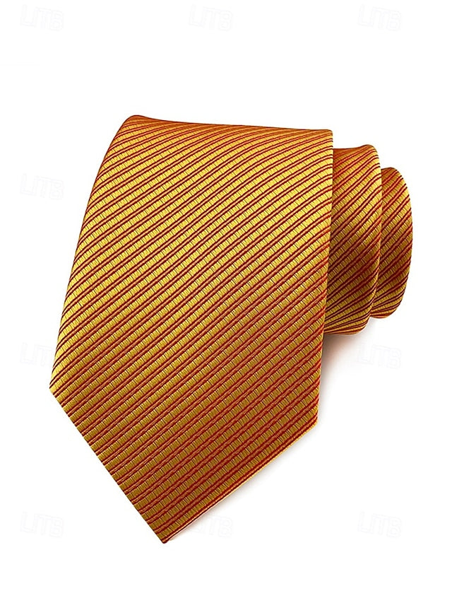Men's striped tie satin